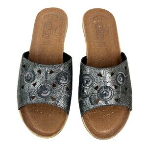 Fly Flot Sandals  Women's EUR 37 / US 7  Anatomic Italian Comfort Wedge Slides